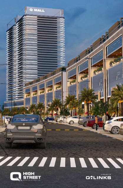Q-High Street Lahore, Commercial high Rise project by Q-Links Developers